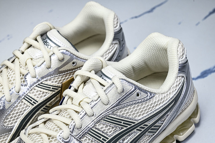 1201A019-200 GEL KAYANO 14 SPORTY AND CASUAL BREATHABLE RUNNING SHOES BIRCH/DARK PEWTER