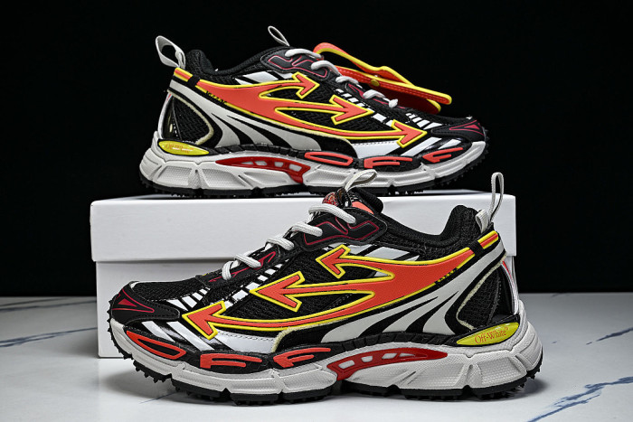 HIGH-TOP THICK-SOLED CASUAL SPORTS SHOES BLACK/WHITE/RED/ORANGE/YELLOW