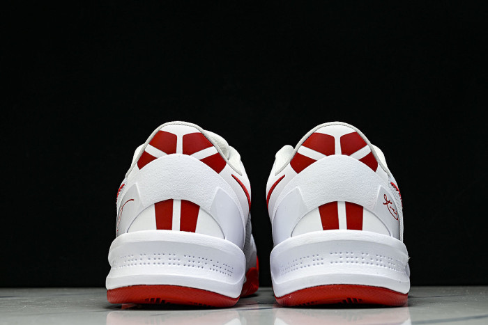HM6469-101 KOBE 8 SYSTEM MEN'S PRACTICAL BASKETBALL SHOES WHITE/RED