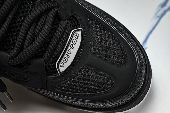 LEATHER CASUAL SPORTS SHOES BLACK/BLACK/BLACK