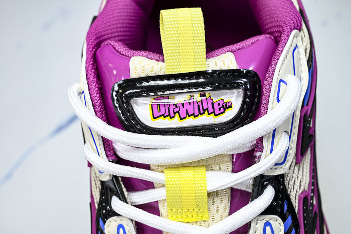 HIGH-TOP THICK-SOLED CASUAL SPORTS SHOES WHITE/PURPLE/BLUE/BLACK