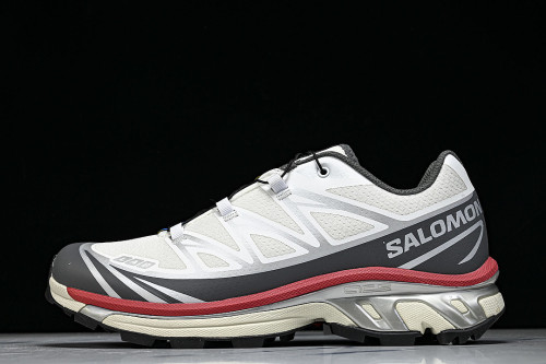 478644-28 XT-6 OUTDOOR TRAIL RUNNING SHOES WHITE/GREY/BLACK/RED