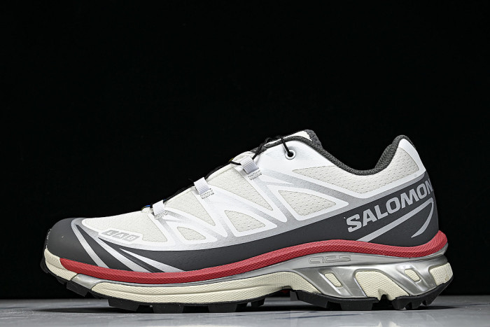478644-28 XT-6 OUTDOOR TRAIL RUNNING SHOES WHITE/GREY/BLACK/RED