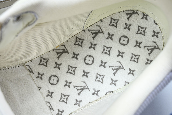 LEATHER CASUAL SPORTS SHOES BEIGE/BROWN/WHITE