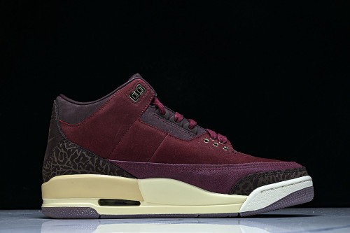 IO7744-600 JORDAN 3 RETRO PRM TEAM RED/METALLIC GOLD/BURGUNDY CRUSH/COCONUT MILK/MAUVE/GYM RED