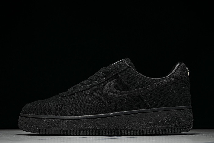 CZ9084-001 AIR FORCE 1 07 LOW CASUAL SNEAKERS BLACK/BLACK/BLACK