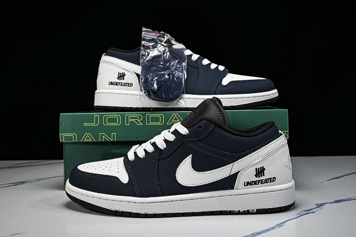 QL1988-014 AIR JORDAN 1 LOW RETRO BASKETBALL SHOES BLACK/WHITE
