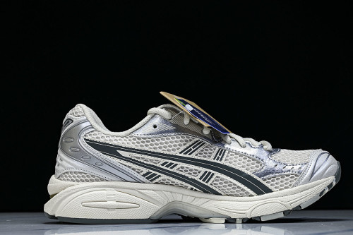1201A019-200 GEL KAYANO 14 SPORTY AND CASUAL BREATHABLE RUNNING SHOES BIRCH/DARK PEWTER