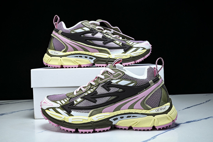 HIGH-TOP THICK-SOLED CASUAL SPORTS SHOES PINK/GREEN/BLACK/WHITE