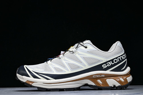 471366-28 XT-6 OUTDOOR TRAIL RUNNING SHOES GREY/BLACK/BROWN