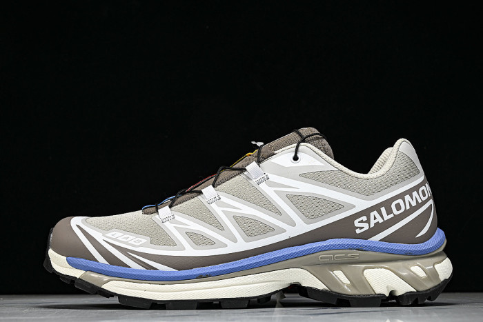 477391-28 XT-6 OUTDOOR TRAIL RUNNING SHOES BROWN/WHITE/BLUE