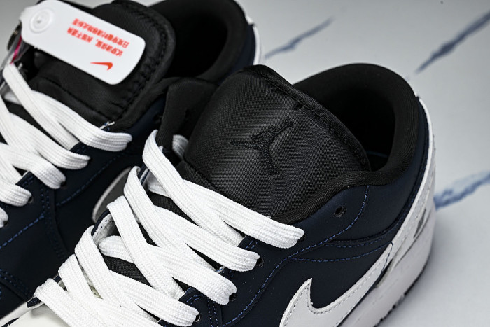QL1988-014 AIR JORDAN 1 LOW RETRO BASKETBALL SHOES BLACK/WHITE