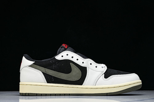 DZ4137-106 TRAVIS SCOTT X AIR JORDAN 1 LOW OG AJ1 ARMY GREEN/BLACK/WHITE