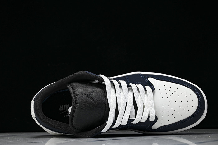 QL1988-014 AIR JORDAN 1 LOW RETRO BASKETBALL SHOES BLACK/WHITE