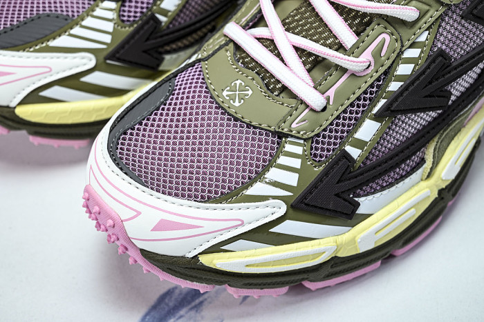 HIGH-TOP THICK-SOLED CASUAL SPORTS SHOES PINK/GREEN/BLACK/WHITE