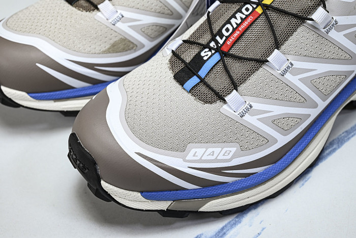 477391-28 XT-6 OUTDOOR TRAIL RUNNING SHOES BROWN/WHITE/BLUE