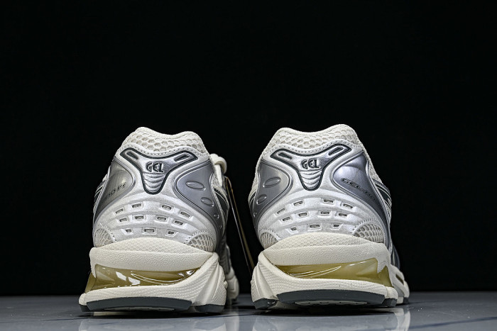 1201A019-200 GEL KAYANO 14 SPORTY AND CASUAL BREATHABLE RUNNING SHOES BIRCH/DARK PEWTER