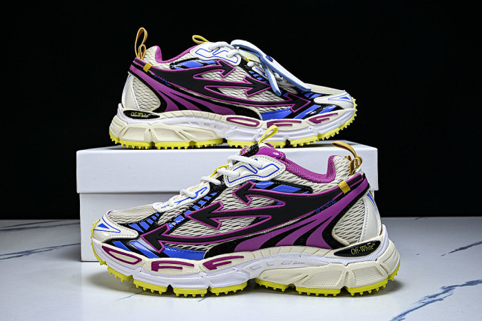 HIGH-TOP THICK-SOLED CASUAL SPORTS SHOES WHITE/PURPLE/BLUE/BLACK