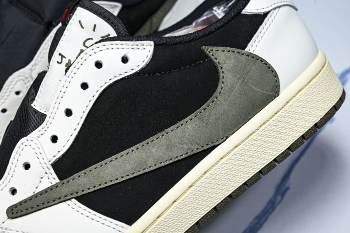 DZ4137-106 TRAVIS SCOTT X AIR JORDAN 1 LOW OG AJ1 ARMY GREEN/BLACK/WHITE
