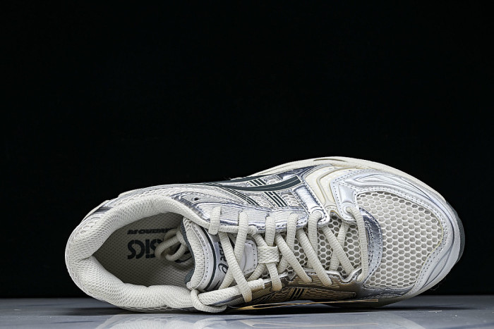 1201A019-200 GEL KAYANO 14 SPORTY AND CASUAL BREATHABLE RUNNING SHOES BIRCH/DARK PEWTER