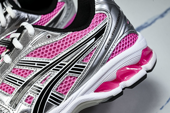 1201A019-700 GEL KAYANO 14 SPORTY AND CASUAL BREATHABLE RUNNING SHOES DARK PINK/PINK
