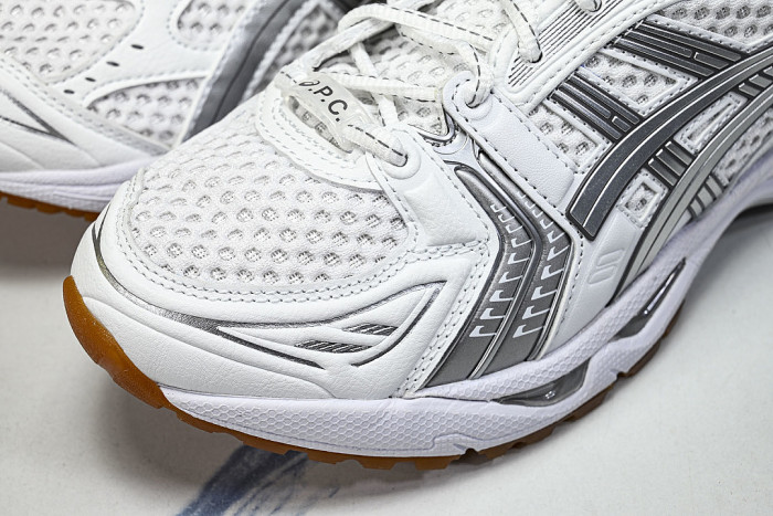 1203A727-100 GEL KAYANO 14 SPORTY AND CASUAL BREATHABLE RUNNING SHOES SILVER/WHITE