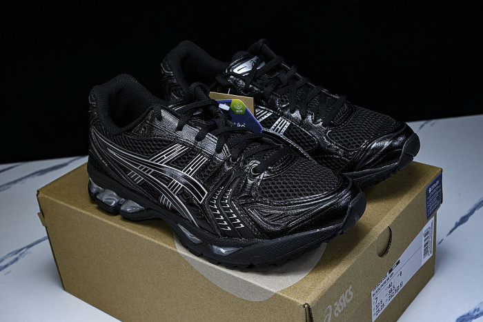 1201A019-006 GEL KAYANO 14 SPORTY AND CASUAL BREATHABLE RUNNING SHOES BLACK/INKINESS