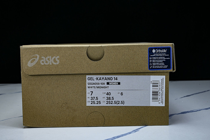 1202A056-109 GEL KAYANO 14 SPORTY AND CASUAL BREATHABLE RUNNING SHOES BEIGE/OFF WHITE