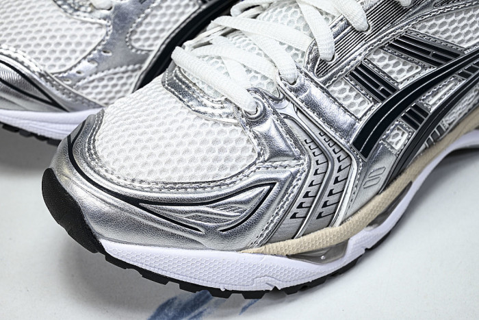 1203A537-110 GEL KAYANO 14 SPORTY AND CASUAL BREATHABLE RUNNING SHOES SILVER/ARGENT