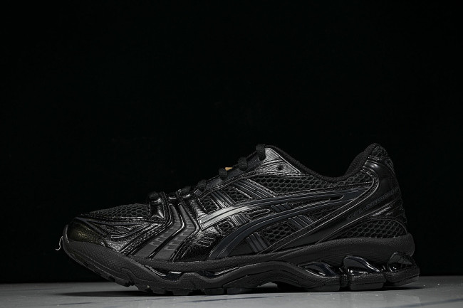 1201A019-001 GEL KAYANO 14 SPORTY AND CASUAL BREATHABLE RUNNING SHOES BLACK/INKINESS