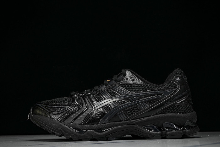 1201A019-001 GEL KAYANO 14 SPORTY AND CASUAL BREATHABLE RUNNING SHOES BLACK/INKINESS