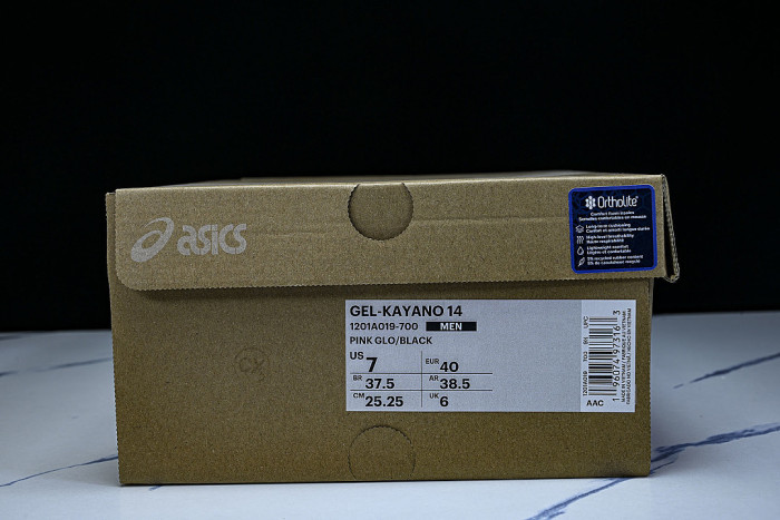 1201A019-700 GEL KAYANO 14 SPORTY AND CASUAL BREATHABLE RUNNING SHOES DARK PINK/PINK