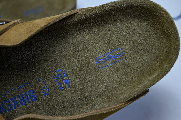 BOSTON SOFT FOOTBED HALF-SLIP-ON SANDALS BROWN/BROWN/BROWN