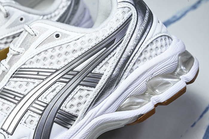 1203A727-100 GEL KAYANO 14 SPORTY AND CASUAL BREATHABLE RUNNING SHOES SILVER/WHITE
