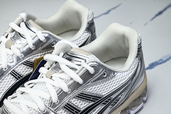 1203A537-110 GEL KAYANO 14 SPORTY AND CASUAL BREATHABLE RUNNING SHOES SILVER/ARGENT
