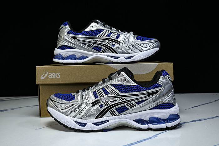 1201A019-401 GEL KAYANO 14 SPORTY AND CASUAL BREATHABLE RUNNING SHOES KLEIN BLUE/BLUE
