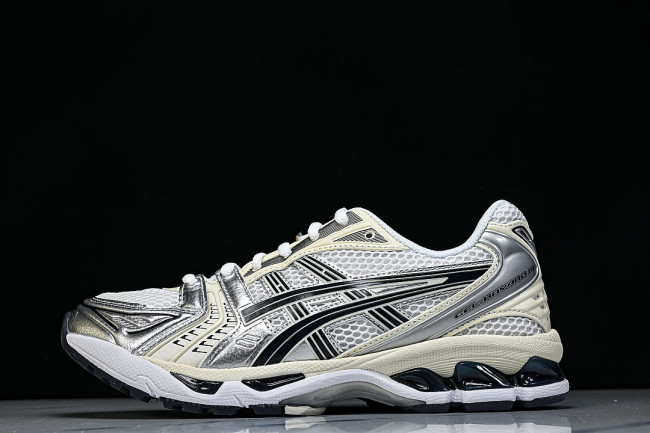 1202A056-109 GEL KAYANO 14 SPORTY AND CASUAL BREATHABLE RUNNING SHOES BEIGE/OFF WHITE
