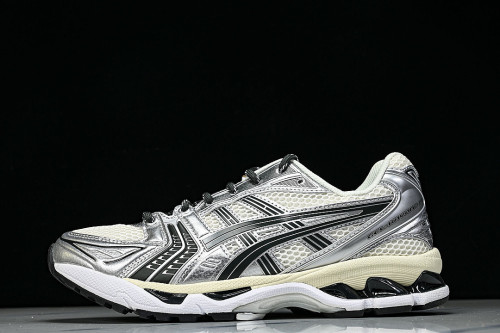 1203A566-100 GEL KAYANO 14 SPORTY AND CASUAL BREATHABLE RUNNING SHOES BEIGE/OFF WHITE