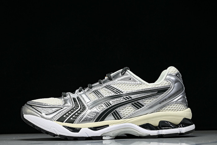 1203A566-100 GEL KAYANO 14 SPORTY AND CASUAL BREATHABLE RUNNING SHOES BEIGE/OFF WHITE