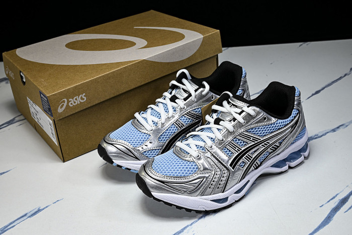 1203A537-400 GEL KAYANO 14 SPORTY AND CASUAL BREATHABLE RUNNING SHOES SKY BLUE/LIGHT BLUE