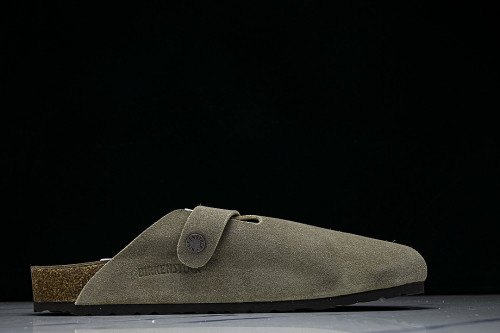 BOSTON SOFT FOOTBED HALF-SLIP-ON SANDALS BROWN/BROWN/BROWN