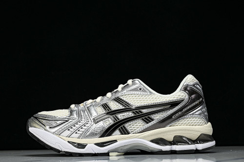 1201A019-108 GEL KAYANO 14 SPORTY AND CASUAL BREATHABLE RUNNING SHOES BEIGE/OFF WHITE