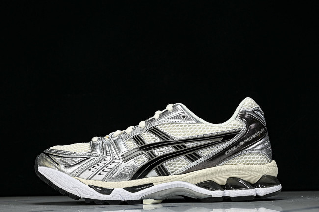 1201A019-108 GEL KAYANO 14 SPORTY AND CASUAL BREATHABLE RUNNING SHOES BEIGE/OFF WHITE