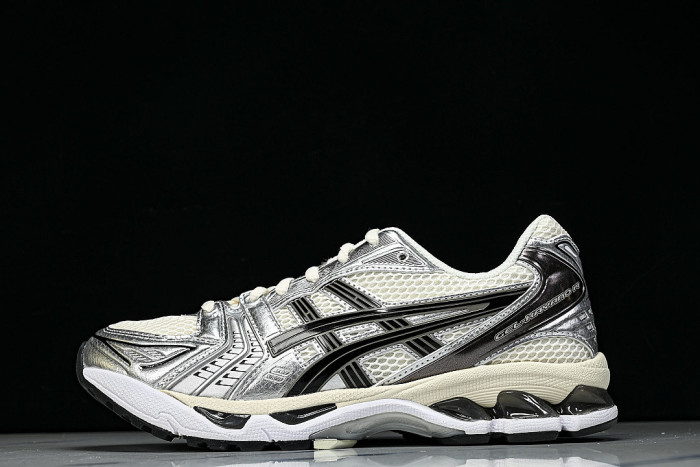 1201A019-108 GEL KAYANO 14 SPORTY AND CASUAL BREATHABLE RUNNING SHOES BEIGE/OFF WHITE
