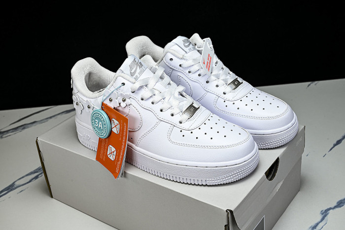 IR8637-100 AIR FORCE 1 LOW 07 CASUAL SNEAKERS WHITE/WOLF GREY/METALLIC SILVER/WHITE