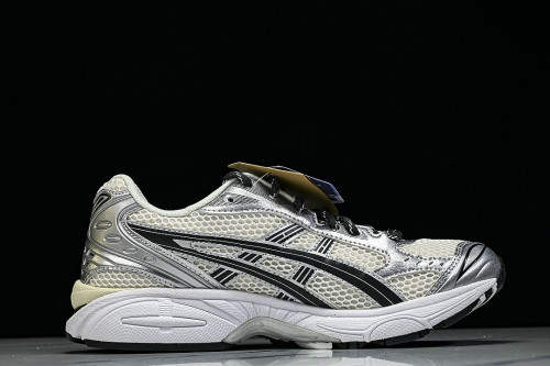 1203A566-100 GEL KAYANO 14 SPORTY AND CASUAL BREATHABLE RUNNING SHOES BEIGE/OFF WHITE