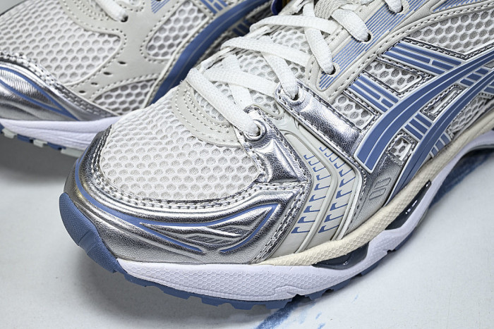 1203A537-115 GEL KAYANO 14 SPORTY AND CASUAL BREATHABLE RUNNING SHOES FOG BLUE/BLUE