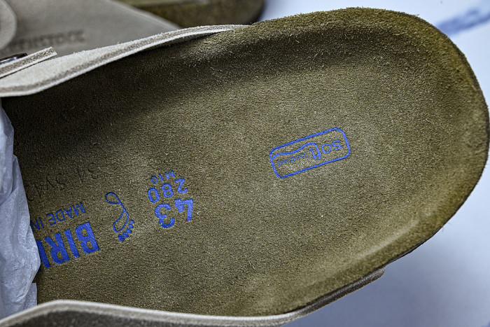 BOSTON SOFT FOOTBED HALF-SLIP-ON SANDALS GREY/GREY/GREY