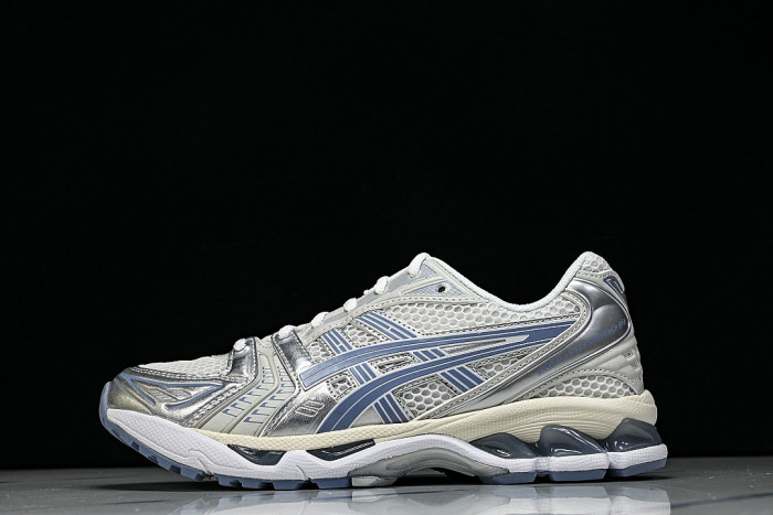 1203A537-115 GEL KAYANO 14 SPORTY AND CASUAL BREATHABLE RUNNING SHOES FOG BLUE/BLUE