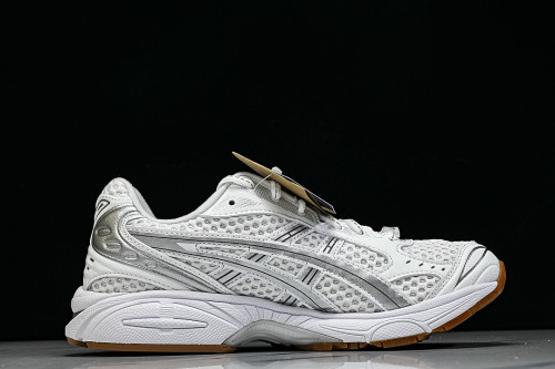 1203A727-100 GEL KAYANO 14 SPORTY AND CASUAL BREATHABLE RUNNING SHOES SILVER/WHITE